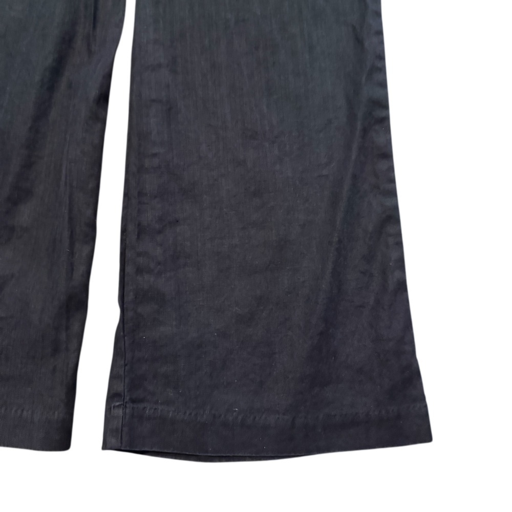 Evereve Linen Blend Black Pants, Size 27, High Waist, Straight, Dress Pant - Picture 2 of 6